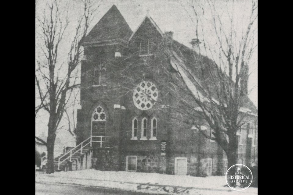 Allandale Presbyterian Church as it appeared in 1965. Photo courtesy of the Barrie Historical Archive