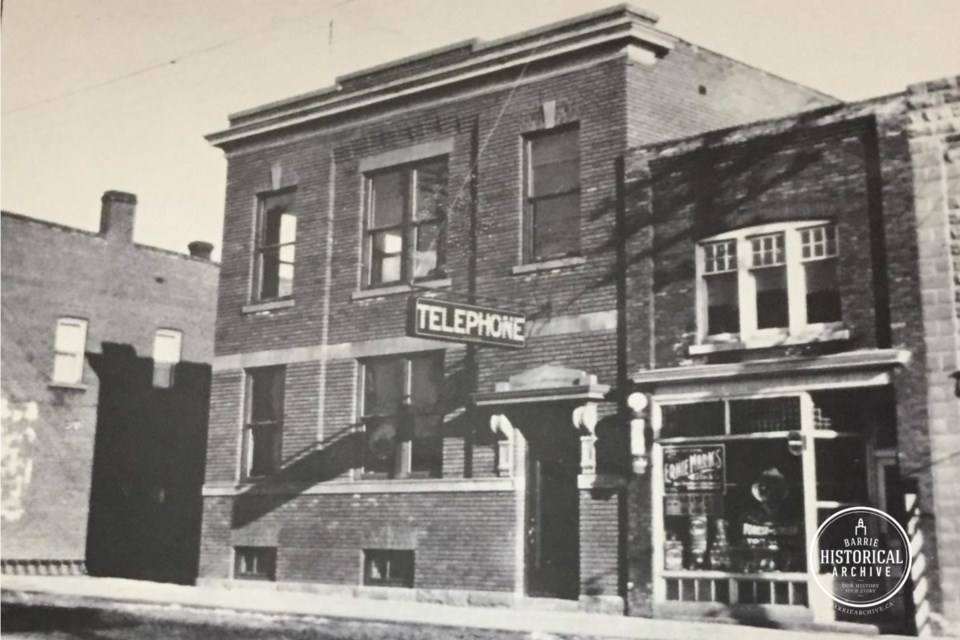 The Bell Telephone Company on what is known today as Dunlop Street West is shown in 1917.