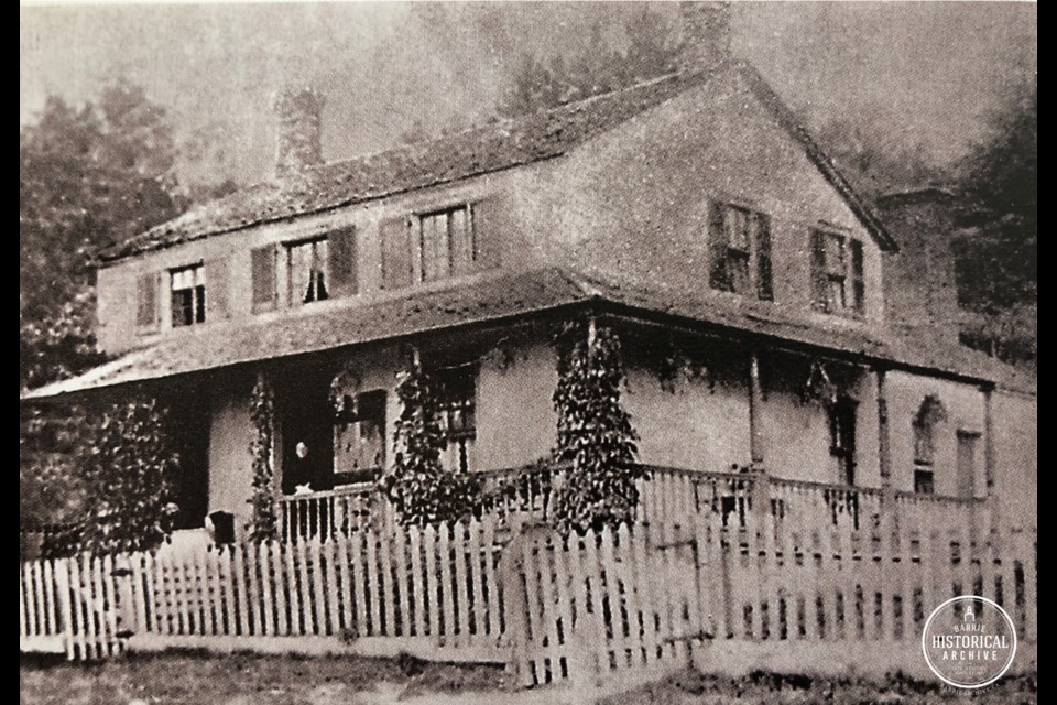 The Ladd House as it appeared in the 1830s. 