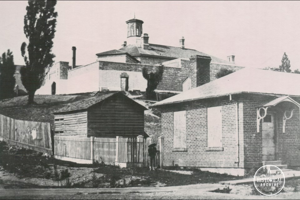 The Barrie Jail in the late 1800s.