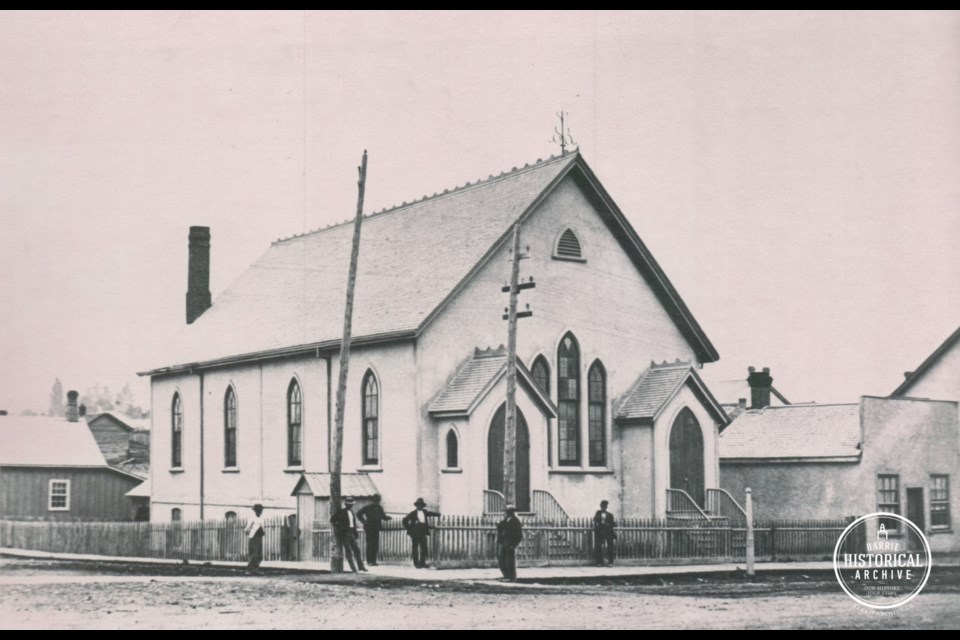 Elizabeth Street Methodist Church as it appeared in 1890. Photo courtesy of the Barrie Historical Archive