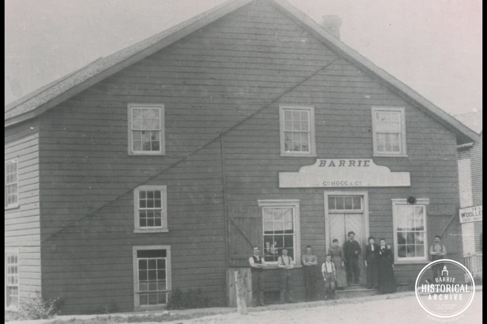 McKay Hogg Woollen Mill as it appeared in 1895. Photo courtesy of the Barrie Historical Archive