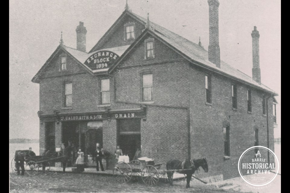 The property at 215 Dunlop St. E., along the Barrie waterfront, as it appeared in 1897. Photo courtesy of the Barrie Historical Archive