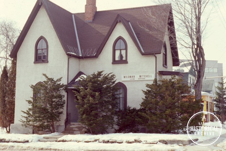 The Parsonage at 40 Clapperton St., as it appeared in the 1970s.| Photo courtesy of the Barrie Historical Archive