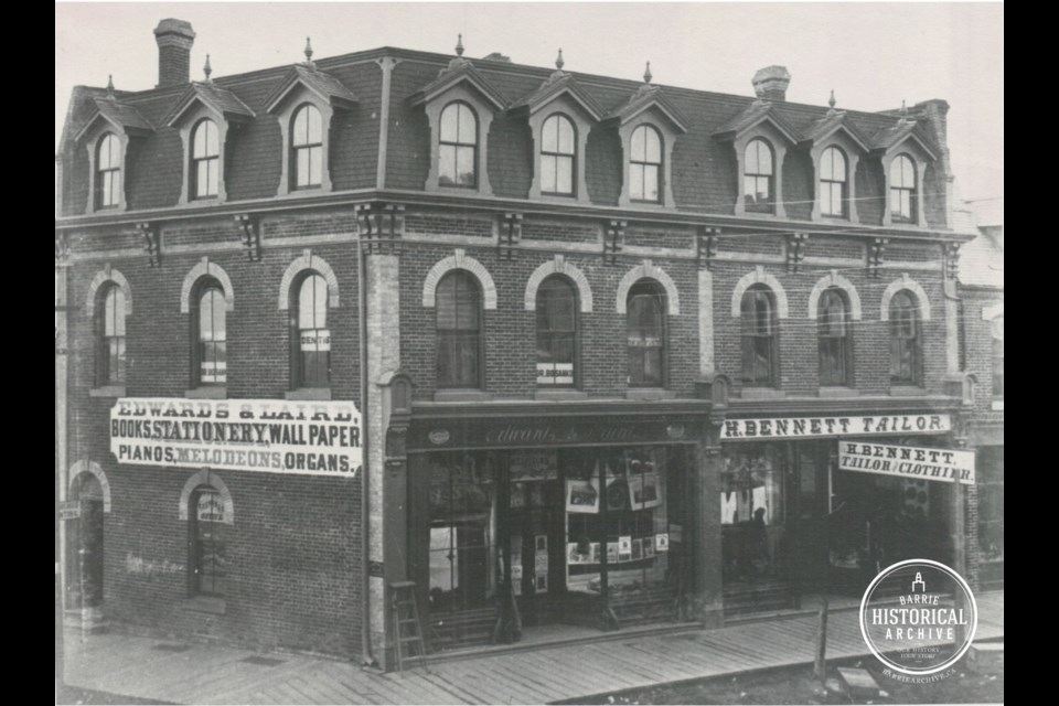 This photo captures the area now known as Memorial Square, back in the 1870s. Photo courtesy of the Barrie Historical Archive

