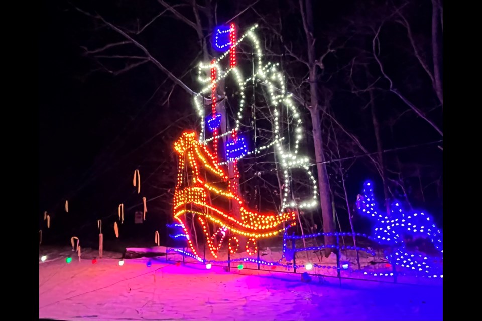 The extensive Magic of Lights on display at Springwater Park in Midhurst, just outside of Barrie. The event will take place until Jan. 1, from 5-10 p.m. Visit www.magicoflights.com for tickets and information.