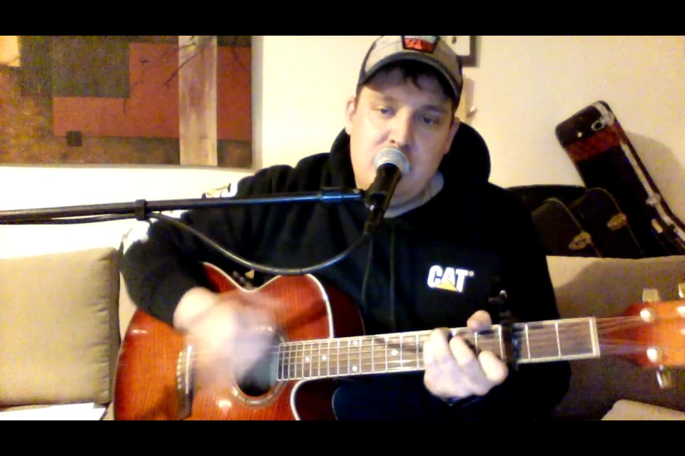 Jake Mathias of The Straits shares a video to the Facebook group, Barrie's Live Music Show. Facebook photo