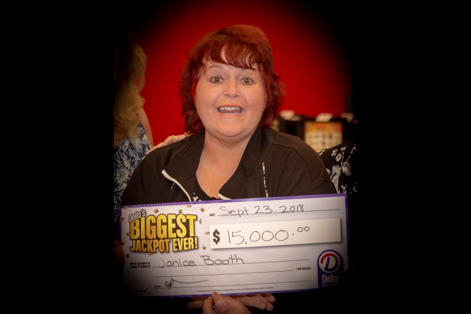 Barrie's Janice Booth won $15,000 at a Delta Bingo and Gaming event in Toronto on Sept. 23. Photo supplied