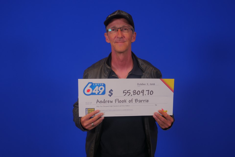 Lotto winner Andrew Flook