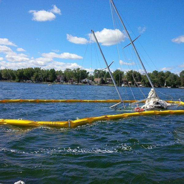 Lake Simcoe submerged sailboat