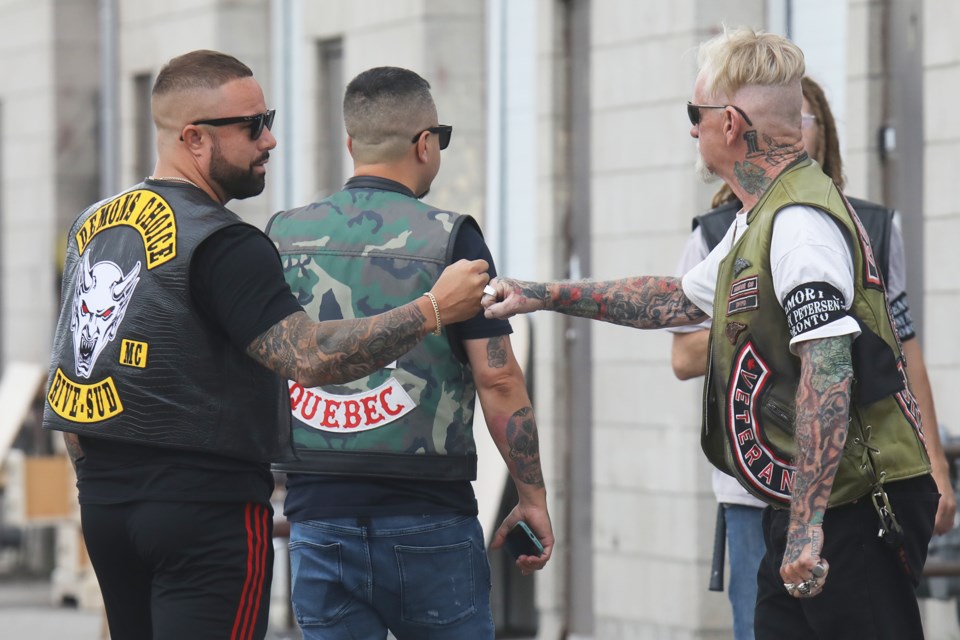 Hells Angels gather to honour legend from the biker community