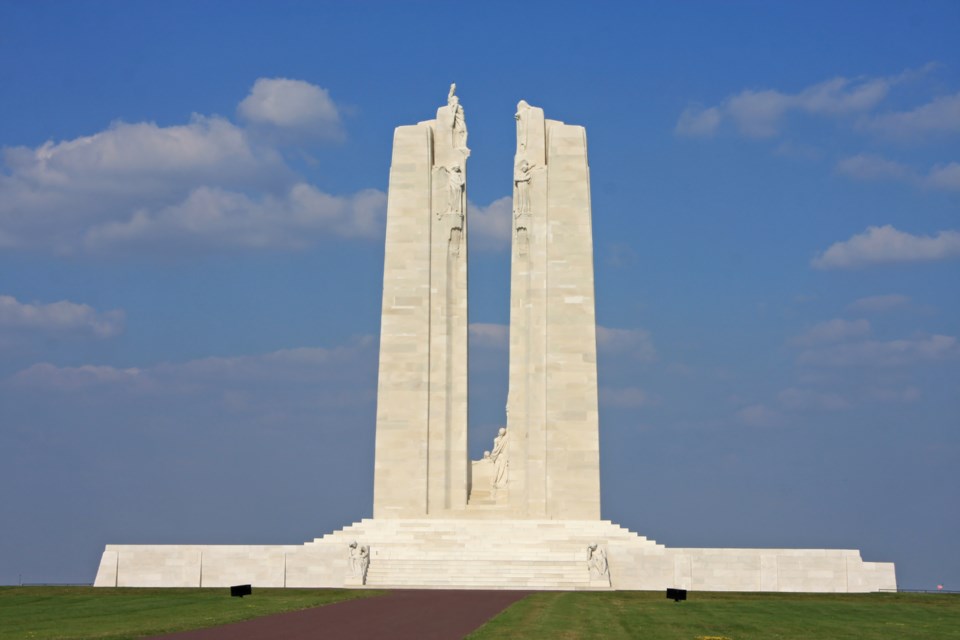 Vimy Ridge in northeast France.