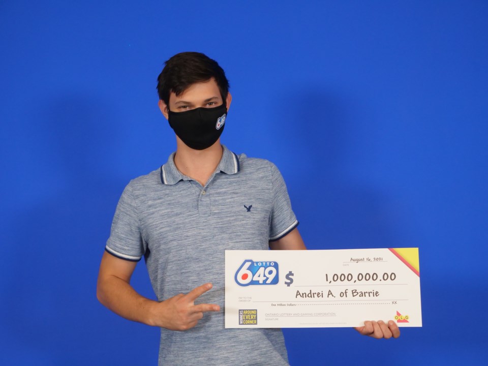 2021-08-20 - OLG WInner Lotto 649 (Guaranteed)_July 7, 2021_1,000,000_Andrei Alexeenco of Barrie