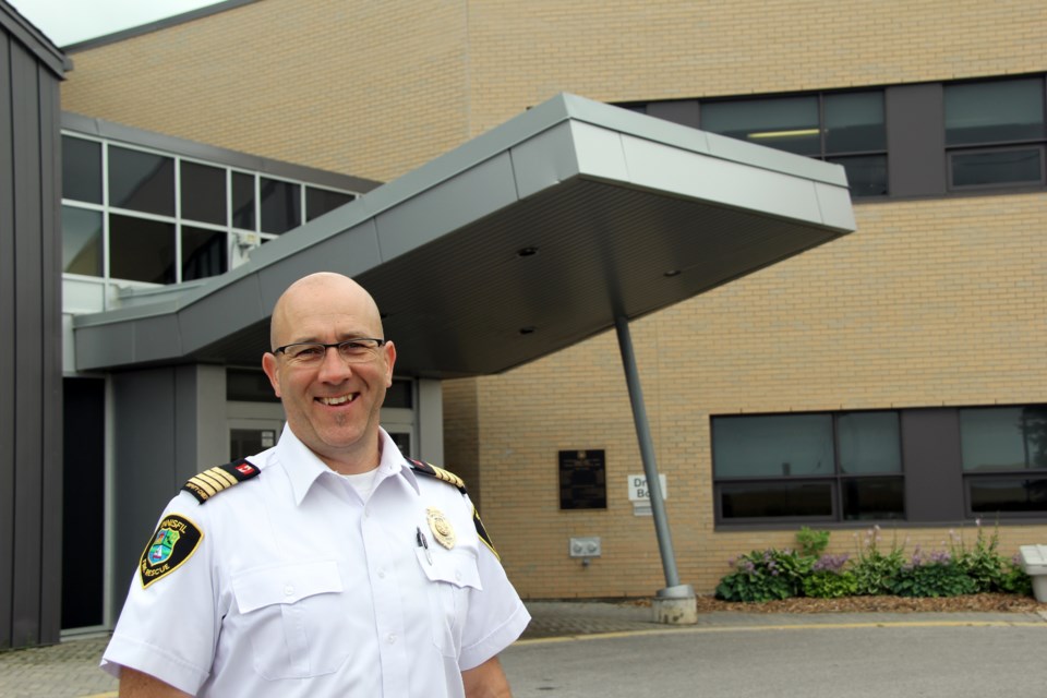 Innisfil Fire Chief Tom Raeburn, now also interim chief in Bradford West Gwillimbury. SUBMITTED