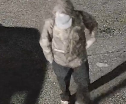 Barrie police released this surveillance image of the suspect in a Pizza Pizza robbery which occurred at knifepoint on Jan. 14