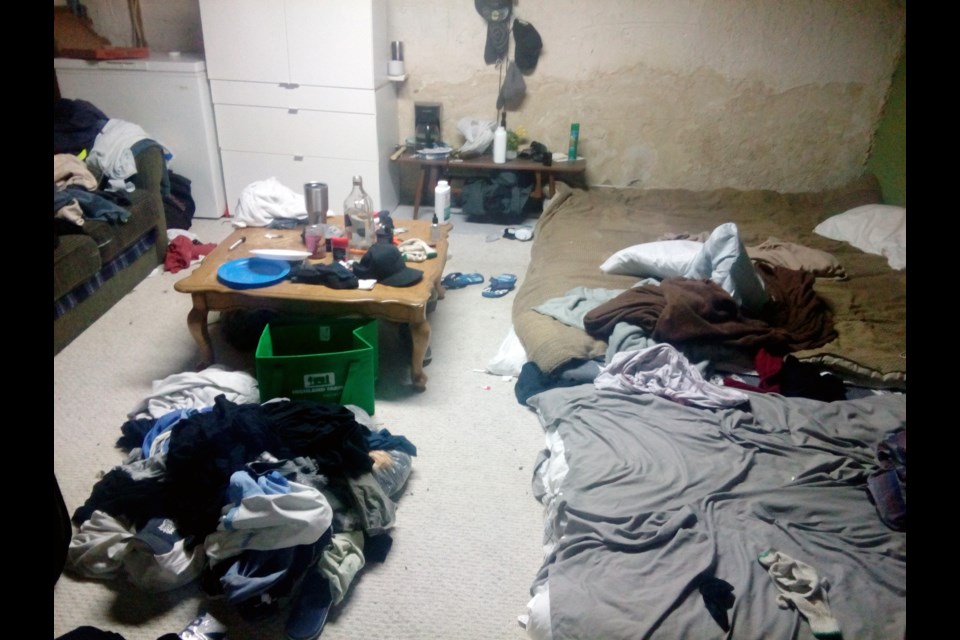This image, released by police, shows the poor living conditions endured by alleged human-trafficking victims. Photo supplied