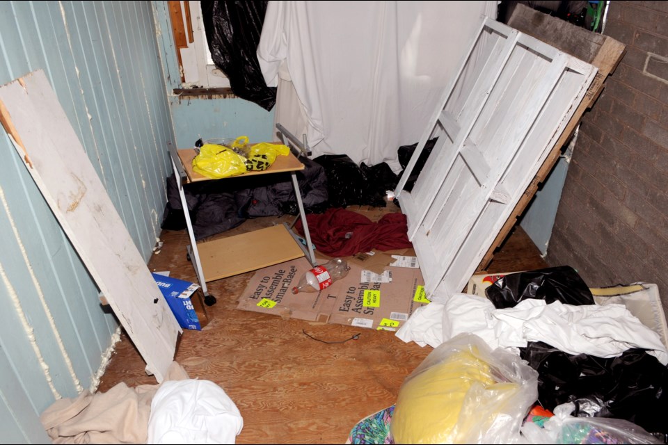 A photo of the squalid living conditions endured by human trafficking victims at local resorts in 2019. File Photo