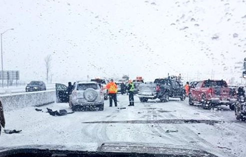 A crash earlier this afternoon closed Highway 400 north of Newmarket. The highway has now reopened. OPP photo