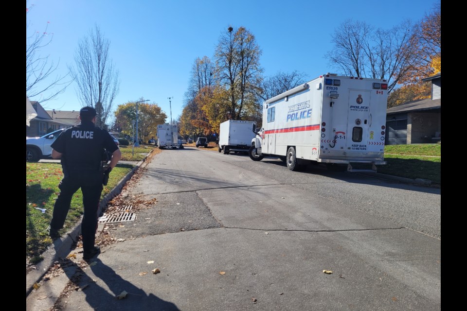 York Regional Police were on scene Wednesday, Nov. 2, 2022, for an investigation in the Daphne Crescent area in Barrie.