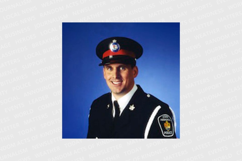 York Regional Police Det.-Const. Rob Plunkett, who lived just outside Barrie in Midhurst, was killed in the line of duty in August 2007. 