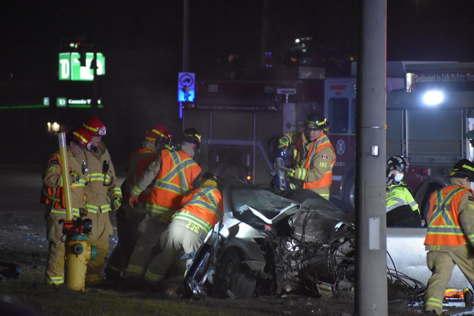 The Special Investigations Unit (SIU) was called in following a crash Sunday, Jan. 1, 2023  at Yonge Street and Cox Mill Road in south-end Barrie.