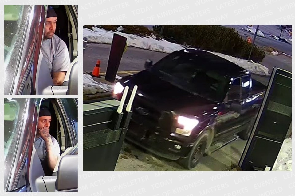 Barrie police have released these photos following 'suspicious activity' at a Bayfield Street business on Wednesday, March 15. 