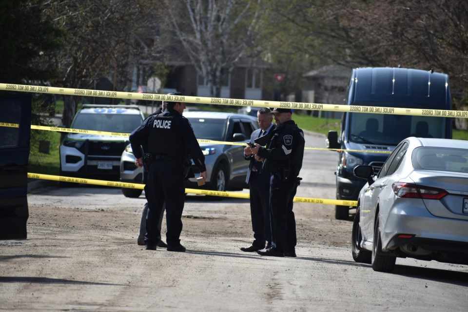 Barrie police are investigating a 'targeted attack' on Gunn Street involving an edged weapon on Friday, April 21, 2023.