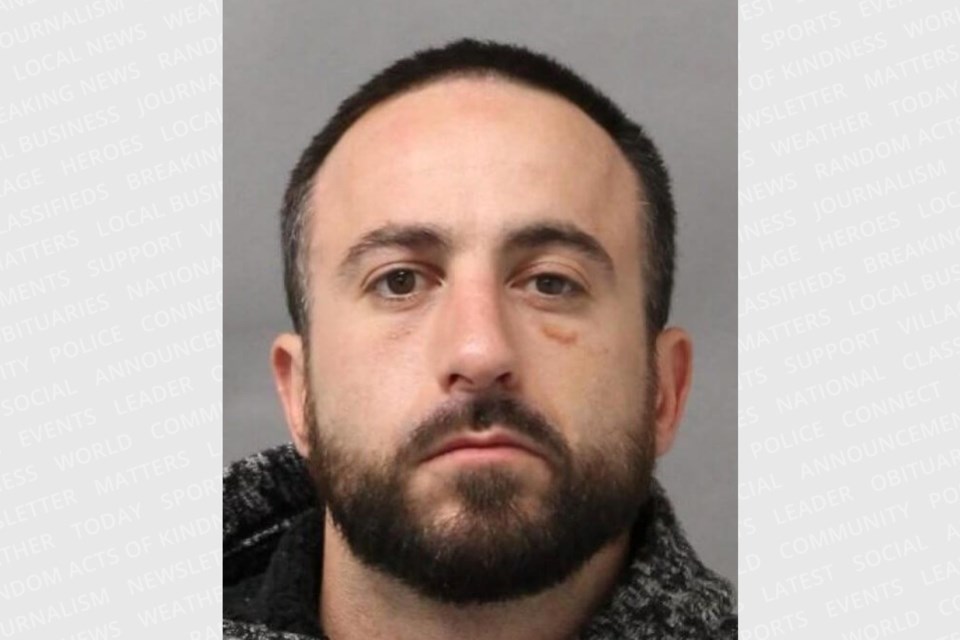 Barrie police are searching for William Ivan Downey, 36, who is wanted in connection to a bombing on Anne Street last year. 