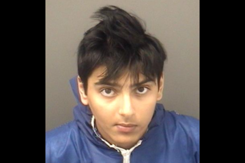 Zia Mohammed Chaudhry, 18, is wanted by Barrie police in connection to a double shooting on Bayfield Street in February 2022.