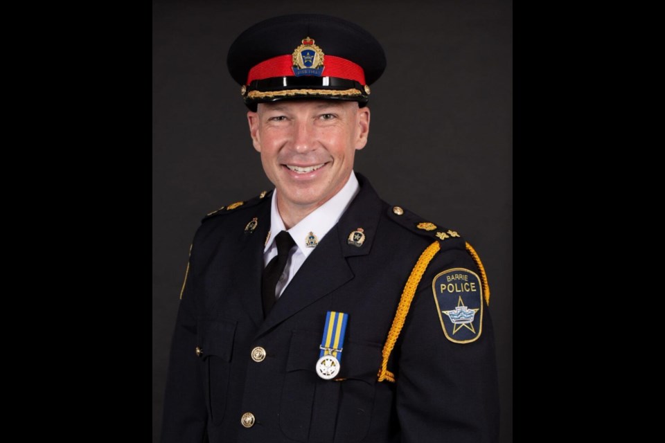Rich Johnston has been named chief of the Barrie Police Service.