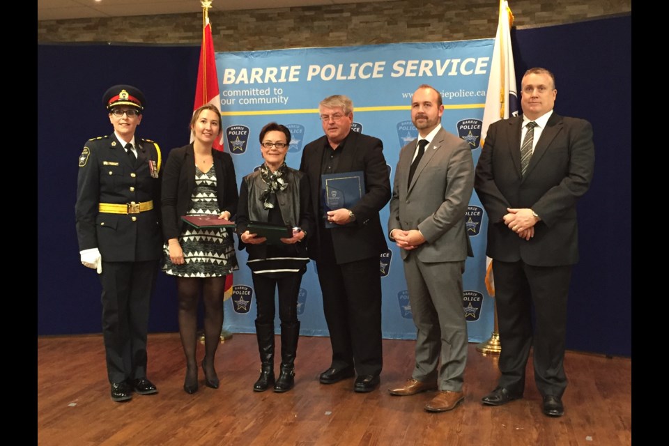 Anne and Brian Walton received Citizens Awards.  Sue Sgambati/BarrieToday