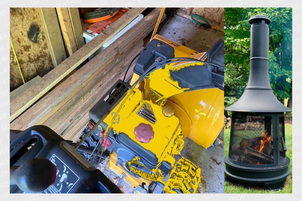 Approximately $15,000 worth of yard, landscaping items was reported stolen from a locked shed in Everett, Adjala-Tosorontio Township sometime between Oct. 7 and Oct. 10, 2023