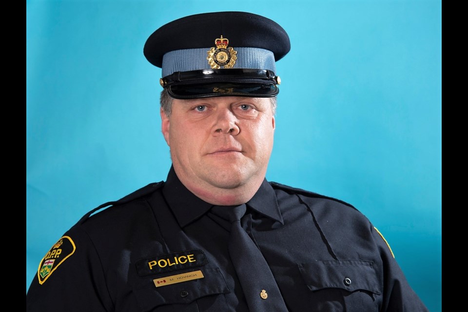 OPP Const. Marc Hovingh was killed in the line of duty on Nov. 19, 2020. Image courtesy of the OPP
