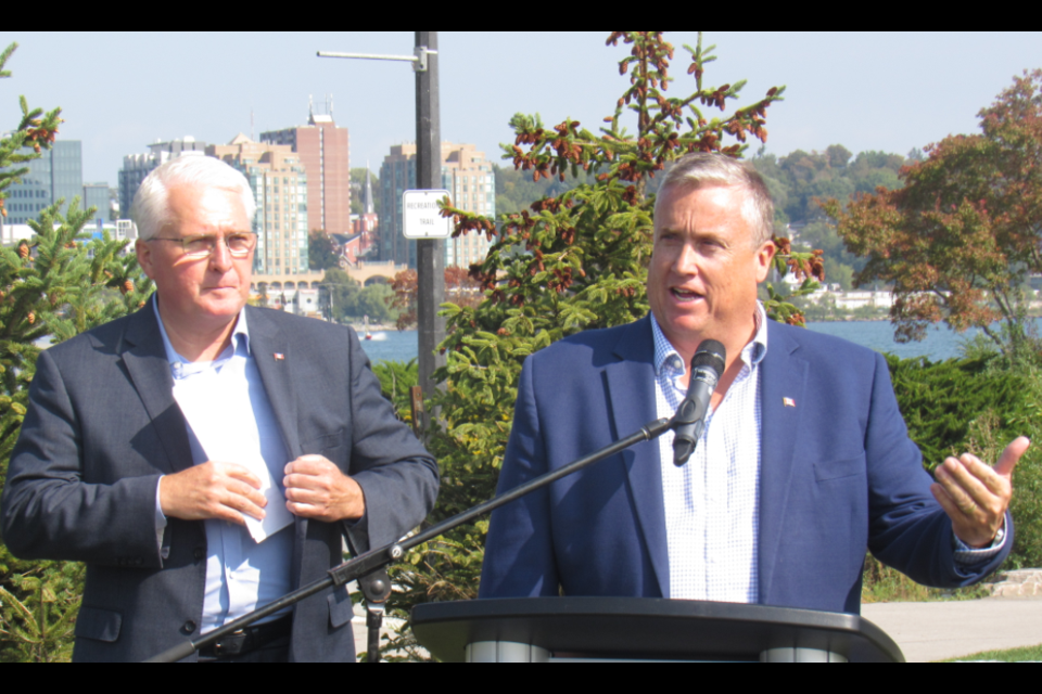 Barrie-Innisfil MP John Brassard (left) and Barrie-Springwater-Oro-Medonte MP Doug Shipley are shown in a file photo from September 2019. Shawn Gibson/BarrieToday