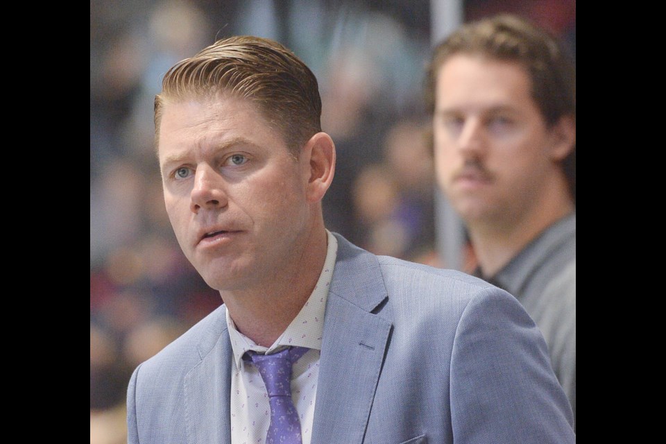 Todd Miller is the interim head coach of the Barrie Colts. Terry Wilson/OHL Images
