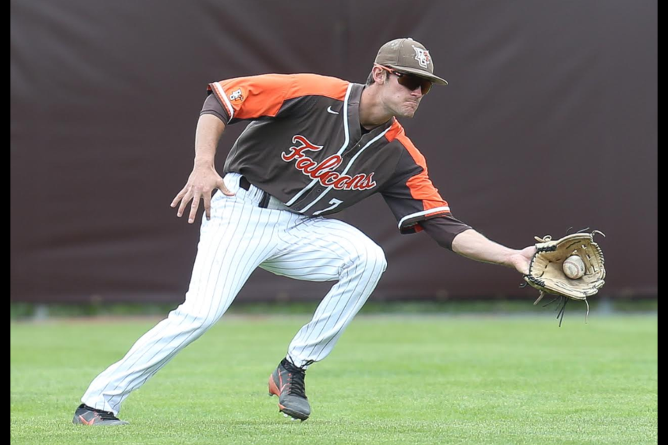 New Lowell native covers centrefield with the Bowling Green Falcons. Photo courtesy BGSU Athletics