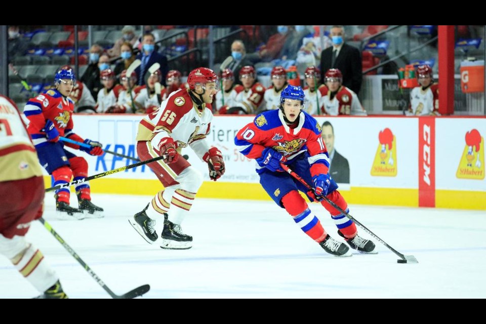 Barrie native Philippe Daoust is shown in action with the Moncton Wildcats.  Daniel St. Louis/Photo