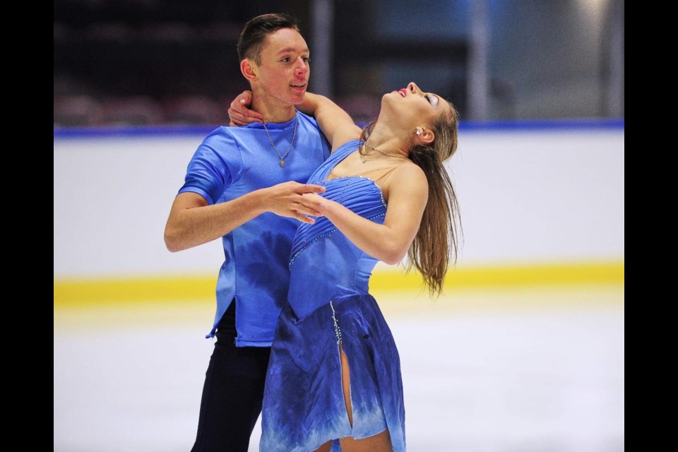 Olivia Rybicka-Oliver and Joshua Andari, who train with the Mariposa School of Skating, recently won the gold medal in the Polish Junior National Championship. 