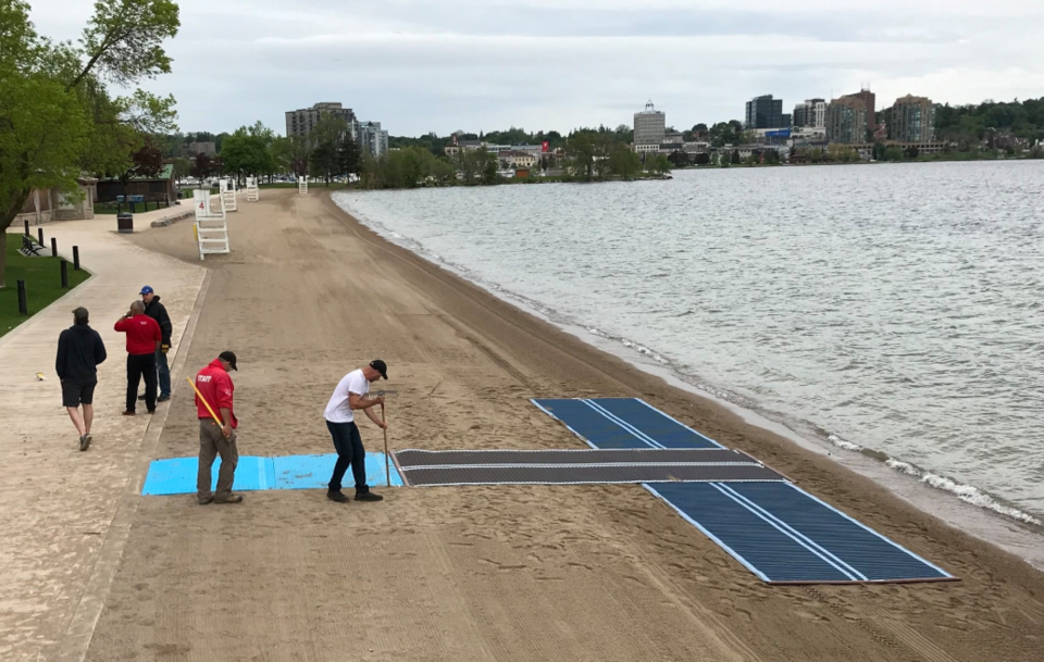Mobi Mats Laid Down At Centennial Beach For Better Accessibility