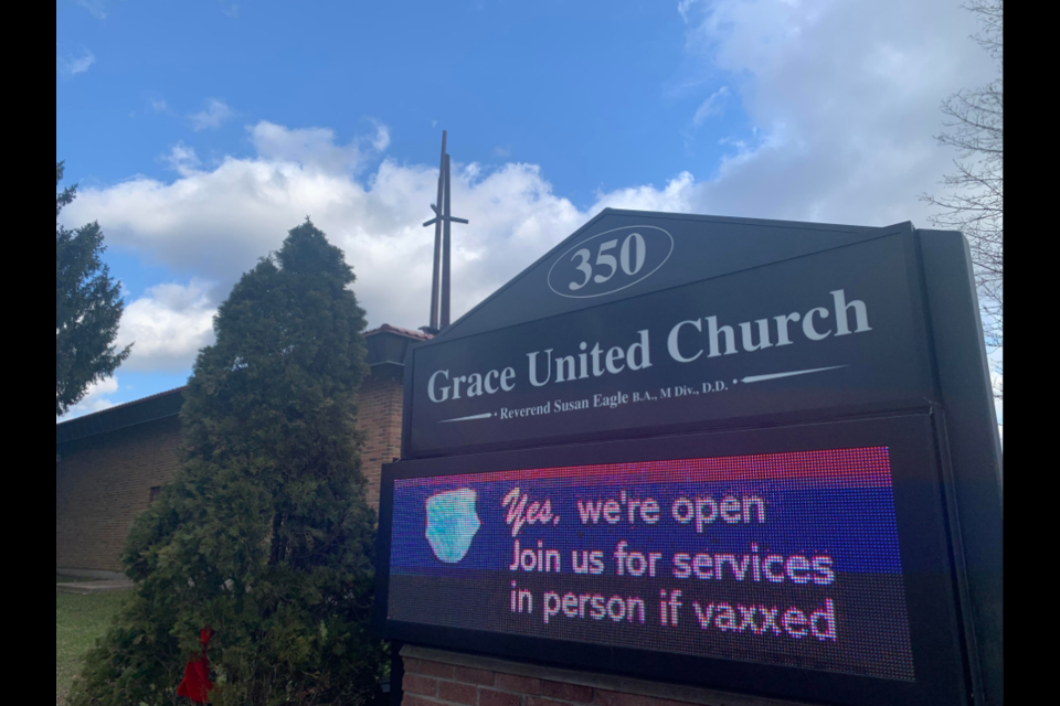 Grace United Church is located at Grove and Cook streets in Barrie. 