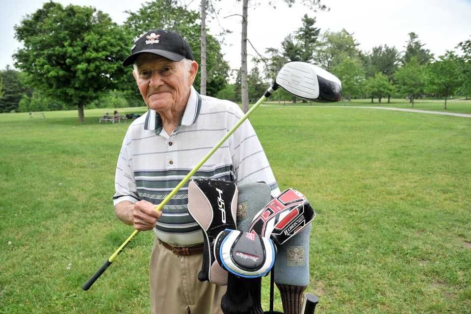 Many years ago the Barrie Golf Club/Barrie Country Club was located in Sunnidale Park. Ernie Rotman, who joined the club in 1956, stands in the park where the first tee used to be. Ian McInroy for BarrieToday
