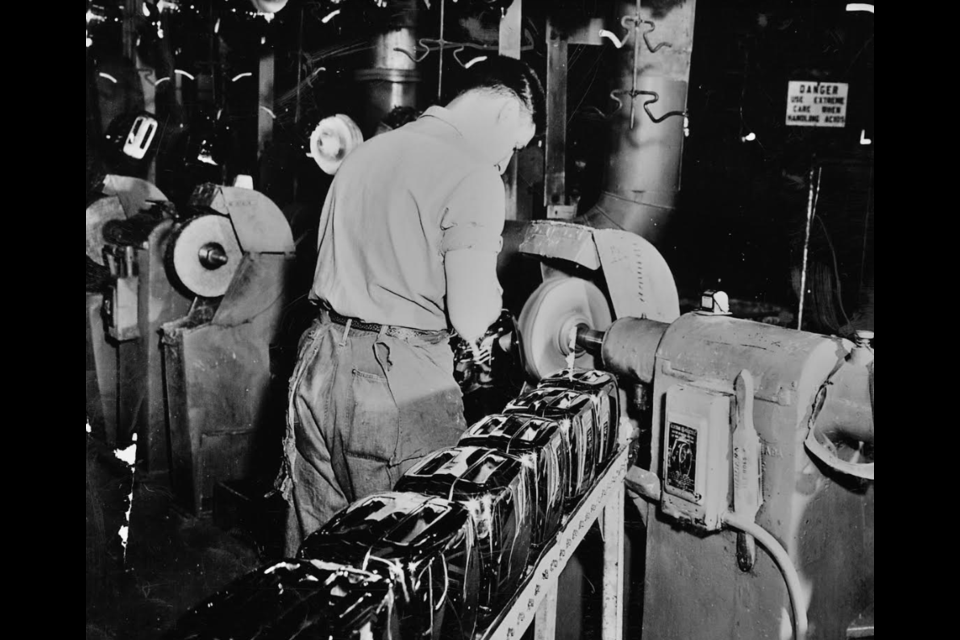 Toasters roll off the assembly line at the former Canadian General Electric plant in Barrie in this undated photo. Since then, the 80 Bradford St. site has been the home of countless small businesses and non-profit organizations over the years. Submitted Photo 