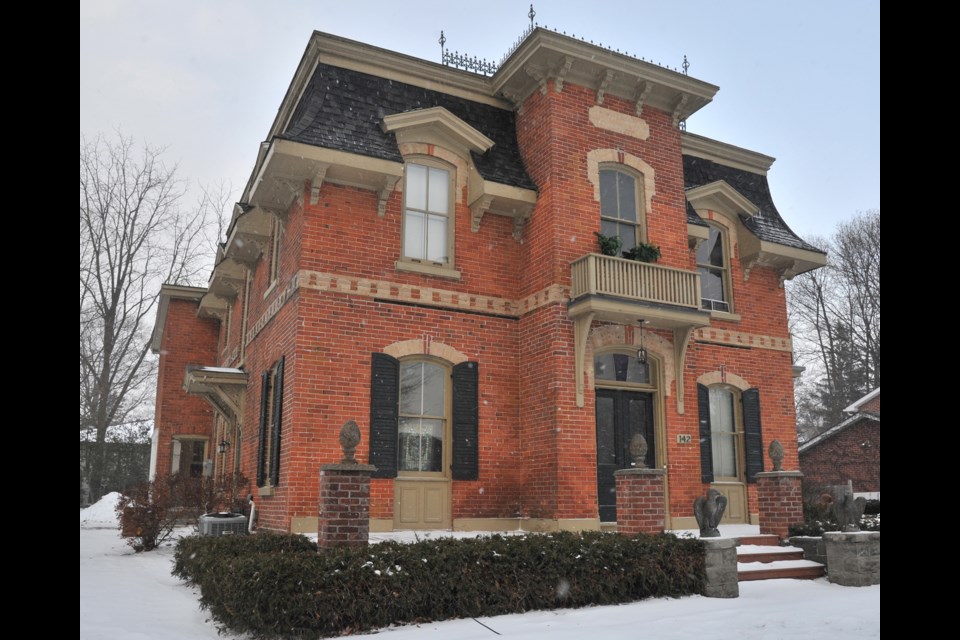 This 'second empire' mansion on Collingwood Street in Barrie's east end was built by dentist Charles Bosanko. Ian McInroy for BarrieToday