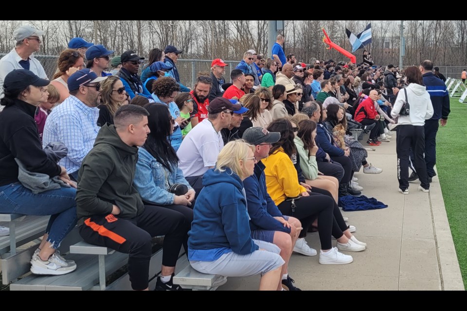 Both the women's and men's teams had fans of over 300 watching the first of many Rovers home games, Sunday, April 24, 2022.