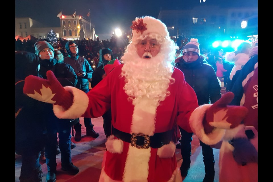 Santa Claus, shown in a file photo, will not be parading around the streets of Barrie this year. The annual Santa Claus Parade will be altered to fit COVID-19 protocols. Shawn Gibson/BarrieToday