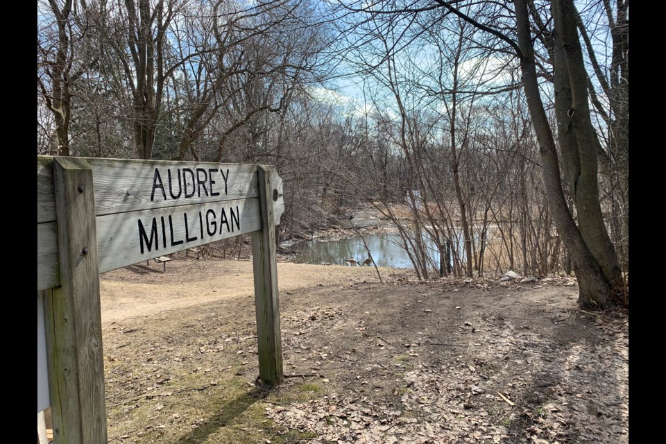 Audrey Milligan Park in central Barrie. 