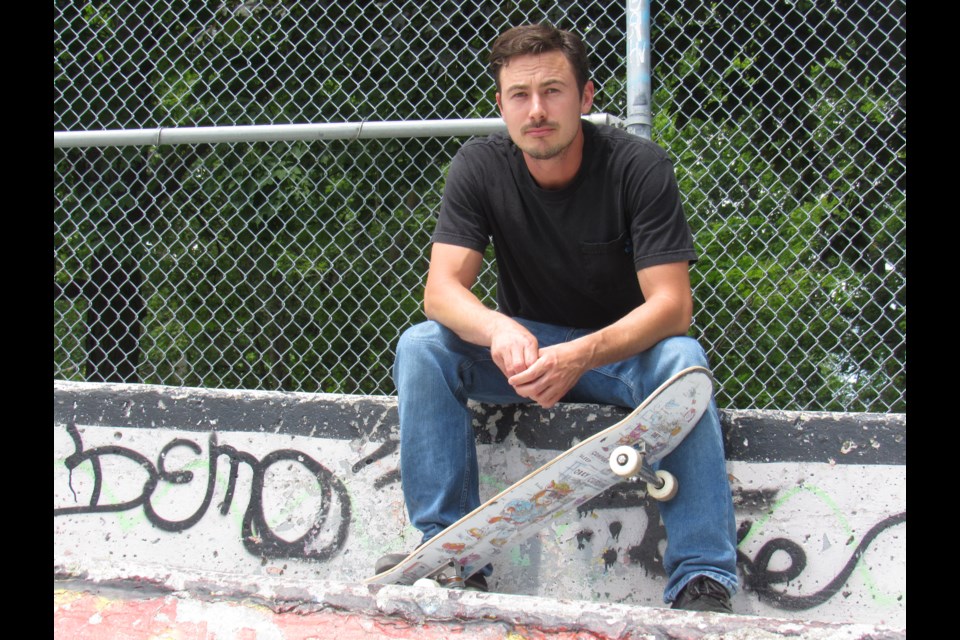 Dan Bokma is still at home at the Barrie Skatepark and hopes to see it full of life like it was when he was younger. Shawn Gibson/BarrieToday                               