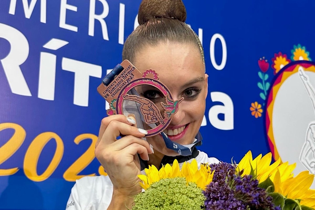 La gimnasta local ganó el bronce en el Campeonato Panamericano