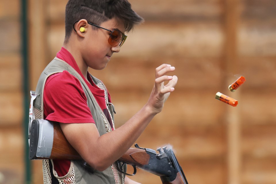 Blake Histrop, 11, of Niagara Falls, wowed the crowd with his shooting prowess at the 54th Canadian International Trap Championships this past weekend at the Toronto International Sport Shooting Centre in Cookstown.