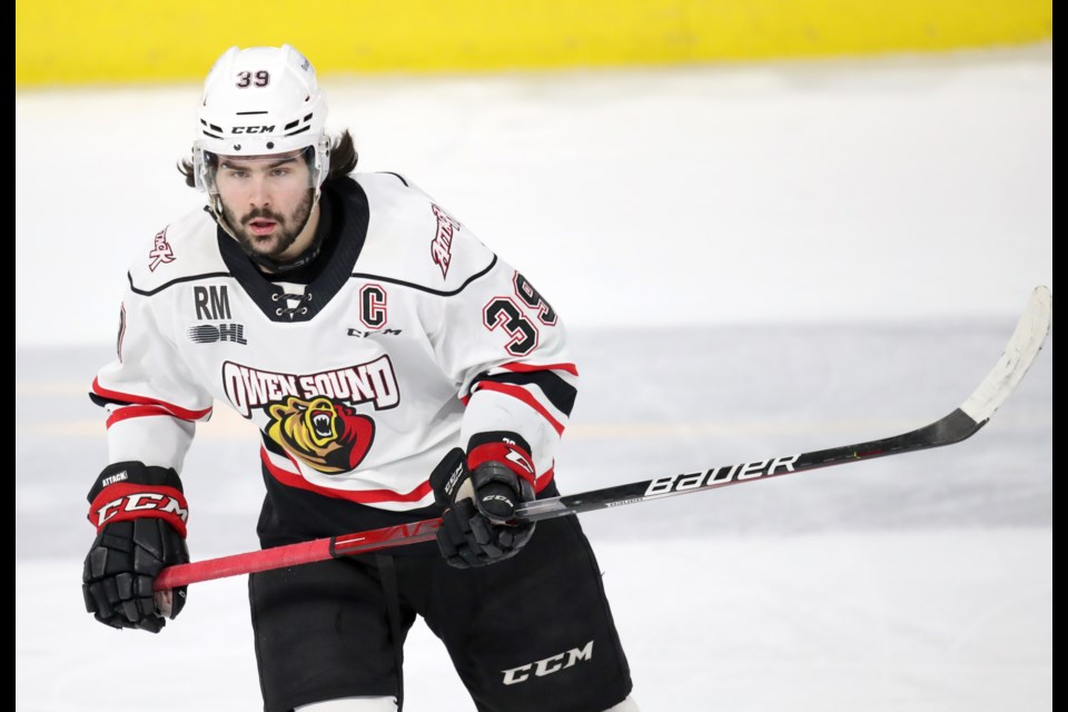 Owen Sound Attack captain Colby Barlow hails from Orillia. 